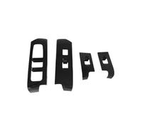 NKCVEZBW Couvercle de bouton de commande de fenêtre ABS compatible avec Toyota 4Runner 6e génération 2025, 4 pièces, accessoires d'intérieur de voiture(Black)