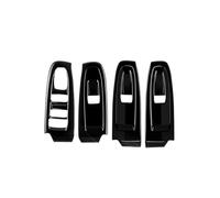 NKCVEZBW Couvercle de bouton de commande de lève-vitre intérieur noir brillant, garniture décorative ABS, accessoires compatibles avec Subaru WRX VB 2022-2024, 4 pièces(RHD)