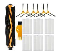 NKCVEZBW Ensemble de filtres HEPA primaires latéraux avec Brosse à Rouleau, Ensemble vadrouilles compatibles Les pièces d'aspirateur Robot 800T 820S 820T 830T(007)