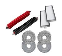 NKCVEZBW Filtre HEPA, Brosse latérale, Tissus de vadrouille Principaux, Sac à poussière Compatible avec aspirateur Qrevo Slim, pièces Rechange, Accessoires(Set 3)