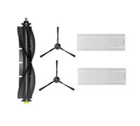 NKCVEZBW Filtre HEPA, Brosse Principale en Rouleau Qihoo, Chiffon de Nettoyage latéral, Compatible avec Les aspirateurs Robots 360 S10 et X100 Max - Pièces détachées Accessoires(Chocolate)
