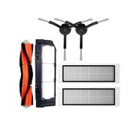 NKCVEZBW Filtre HEPA Compatible avec Les aspirateurs Robots Xiaomi Mijia 1S, S5 et S50 Max, kit de pièces détachées Comprenant Un Rouleau Lavage Une Brosse latérale(Grey)