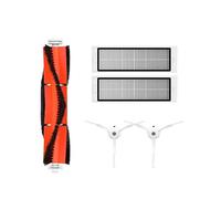 NKCVEZBW Filtre HEPA Compatible avec Les aspirateurs Robots Xiaomi Mijia 1S, S5 et S50 Max, kit de pièces détachées Comprenant Un Rouleau Lavage Une Brosse latérale(Light Green)