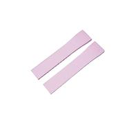 NKCVEZBW FKM Bracelet de montre en caoutchouc compatible avec bracelets de 20 mm et fermoir à ressort à dégagement rapide Noir/rouge/vert, rose, 19X16MM_OLD SILVER BUCKLE