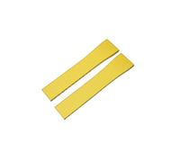 NKCVEZBW FKM Bracelet de montre en caoutchouc compatible avec bracelets de 20 mm et fermoir à ressort à dégagement rapide Noir/rouge/vert, Jaune, 22X18MM_NEW SILVER BUCKLE