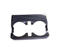 NKCVEZBW Garniture de couvercle de porte-gobelet arrière intérieur noir carbone compatible avec Colorado 2023 2024 1 pièce