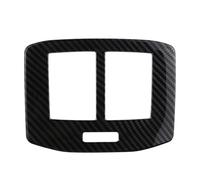 NKCVEZBW Garniture de panneau de ventilation arrière de voiture, compatible avec les autocollants de climatisation T-roc Troc 2017-2023(Carbon fiber black)