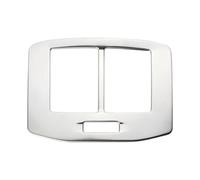 NKCVEZBW Garniture de panneau de ventilation arrière de voiture, compatible avec les autocollants de climatisation T-roc Troc 2017-2023(Stainless steel)