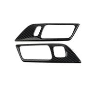 NKCVEZBW Garniture de poignée de porte intérieure compatible avec les accessoires Ford Mustang 2024 en fibre de carbone