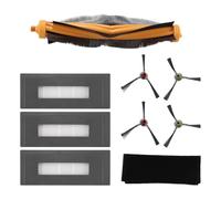 NKCVEZBW Kit d'accessoires de Rechange Compatible avec l'aspirateur Robot Deebot Ozmo 930, Comprenant : 1 Brosse Principale et 3 brosses Haute efficacité