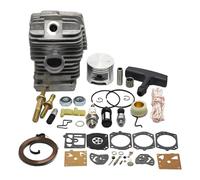 NKCVEZBW Kit de carburateur à Piston et Cylindre de 47 mm Compatible avec MS290 MS310 029 MS390 039 MS 290 310 390, Barre de tronçonneuse, écrou de Goujon, Corde de démarrage