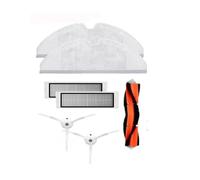NKCVEZBW Kit de pièces compatibles avec la Brosse Principale, Le Filtre HEPA, Les lingettes Nettoyage latérales et Accessoires for aspirateur Robot Xiaomi Mi 2 S50 S51(Orange)
