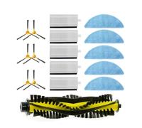 NKCVEZBW Kit de Remplacement d'accessoires for aspirateur Robot X500,X600 T8 M1 S6, Brosse latérale + Filtre + vadrouille + Rouleau(Light Grey)