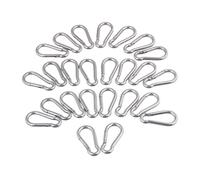 NKCVEZBW Mousqueton à ressort multifonctionnel en acier inoxydable 304, Compatible avec 25 pièces, 10, 5, M4 M5 M6, lien rapide, anneau de verrouillage(5Pcs M6)