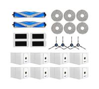 NKCVEZBW Sac à poussière, Brosse latérale Principale, Chiffon, boîte, Filtre HEPA, pièces compatibles avec Deebot T30 Pro, Omni, Omni, YEEDI M12 + Max(24PCS Set)