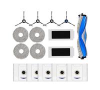 NKCVEZBW Sac à poussière, Brosse latérale Principale, Chiffon, boîte, Filtre HEPA, pièces compatibles avec Deebot T30 Pro, Omni, Omni, YEEDI M12 + Max(16PCS Set)