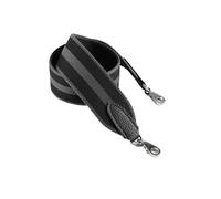 NKCVEZBW Sangle en toile tissée avec cuir, 5cm de large, épaule cousue à la main, Compatible les accessoires sac Evelyne, bricolage(Golden buckle,130cm)