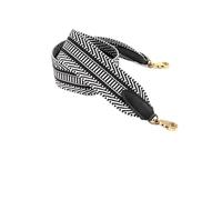 NKCVEZBW Sangle en toile tissée de 5 cm large, Compatible avec le sac Herbag Evelyne, première couche cuir cousue à la main(Golden buckle,80cm)