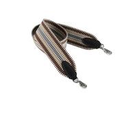 NKCVEZBW Sangle en toile tissée de 5 cm large, Compatible avec le sac Herbag Evelyne, première couche cuir cousue à la main(Golden buckle,60cm)