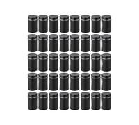 NKCVEZBW Vis de Fixation Publicité en Acier Inoxydable Noir Dia 12mm Compatible avec Cadre Photo Acrylique Panneau Verre Entretoise Clou Support Mural Paquet 40(Black 12x30mm)