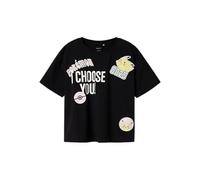 NAME IT T-Shirt 'NKFMorana Pokemon' jaune / rose / noir / blanc, Taille 146-152