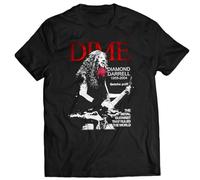 NKFTYTIUU Dimebag Darrell T Shirt Damageplan Cowboys from Hell Metal MagicBlackXXL
