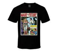 NKFTYTIUU Made of The Future Weird Science Fan Merch T ShirtBlackS