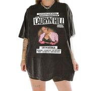 NKFTYTIUU Ms Lauryn Hill Rap Shirt The Miseducation of Lauryn Hill World Tour 2023Black3XL