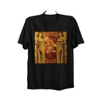 NKFTYTIUU Puta's Fever Mano Negra Manu Chao Vintage Retro T Shirt Clandestino La RadiolinaBlackXL
