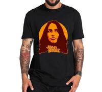 NKFTYTIUU Ring Them Bells Joan Baez T Shirt American Singer Country Music T Shirt BlackM