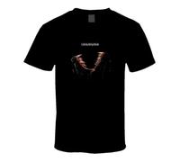 NKFTYTIUU Tremors Retro 80's Kevin Bacon Movie T ShirtBlackXXL