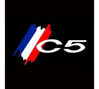 NKIANH Projecteur lumière Porte Voiture pour Citroen C3 C4 C5, Personnalisé Bienvenue éclairage Portière Car Logo Projection Lumière,C C5-4
