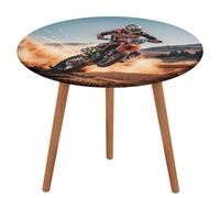 NKJJSTES Nappe de table ronde ajustée élastique extensible Sports Moto Housse de table imperméable pour camping intérieur et extérieur