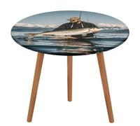 NKJJSTES Nappe ronde ajustée élastique extensible pour la pêche au bar, nappe imperméable pour le camping, l'intérieur et l'extérieur