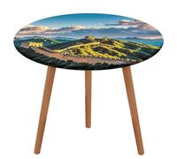 NKJJSTES Nappe ronde ajustée - Élastique - Grande Muraille de Chine - Imperméable - Pour le camping en intérieur et en extérieur