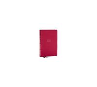 Nkjv, Compact Center-Column Reference Bible, Dark Rose Leathersoft, Red Letter, Comfort Print
