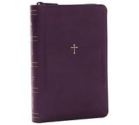 NKJV Compact Paragraph-Style Bible w/ 43,000 Cross References, Purple Leathersoft with zipper, Red Letter, Comfort Print: Holy Bible, New King James Version: Holy Bible, New King James Version
