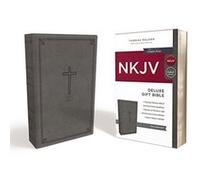 NKJV, Deluxe Gift Bible, Imitation Leather, Gray, Red Letter Edition - [Version Originale] Inconnu (Auteur)