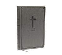 NKJV, Deluxe Gift Bible, Leathersoft, Gray, Red Letter, Comfort Print: Holy Bible, New King James Version