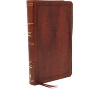 NKJV, End-of-Verse Reference Bible, Personal Size Large Print, Leathersoft, Brown, Red Letter, Comfort Print: Holy Bible, New King James Version
