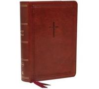 NKJV EndofVerse Reference Bible Compact Leathersoft Brown Red Letter Comfort Print by Thomas Nelson Thomas Nelson (Auteur)