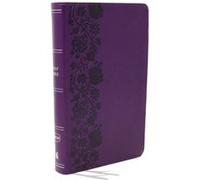 NKJV EndofVerse Reference Bible Personal Size Large Print Leathersoft Purple Red Letter Comfort Print by Thomas Nelson Thomas Nelson (Auteur)