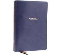 NKJV Foundation Study Bible Large Print Leathersoft Blue Red Letter Comfort Print by Thomas Nelson Thomas Nelson (Auteur)