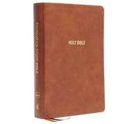 NKJV Foundation Study Bible Large Print Leathersoft Brown Red Letter Comfort Print by Thomas Nelson Thomas Nelson (Auteur)