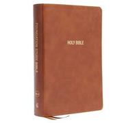 NKJV Foundation Study Bible Large Print Leathersoft Brown Red Letter Thumb Indexed Comfort Print by Thomas Nelson Thomas Nelson (Auteur)