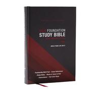 NKJV Foundation Study Bible, Wide-Margin, Black Hardcover, Red Letter