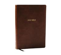 NKJV Foundation Study Bible, Wide-Margin, Brown Leathersoft, Red Letter