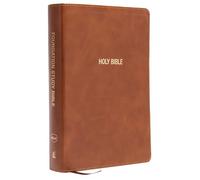 NKJV Foundation Study Bible, Wide-Margin, Brown Leathersoft, Red Letter