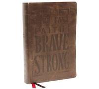 NKJV Giant Print CenterColumn Reference Bible Verse Art Cover Collection Genuine Leather Brown Thumb Indexed Red Letter Comfort Print by Thomas Nelson Thomas Nelson (Auteur)