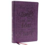 NKJV Giant Print CenterColumn Reference Bible Verse Art Cover Collection Leathersoft Purple Red Letter Comfort Print by Thomas Nelson Thomas Nelson (Auteur)